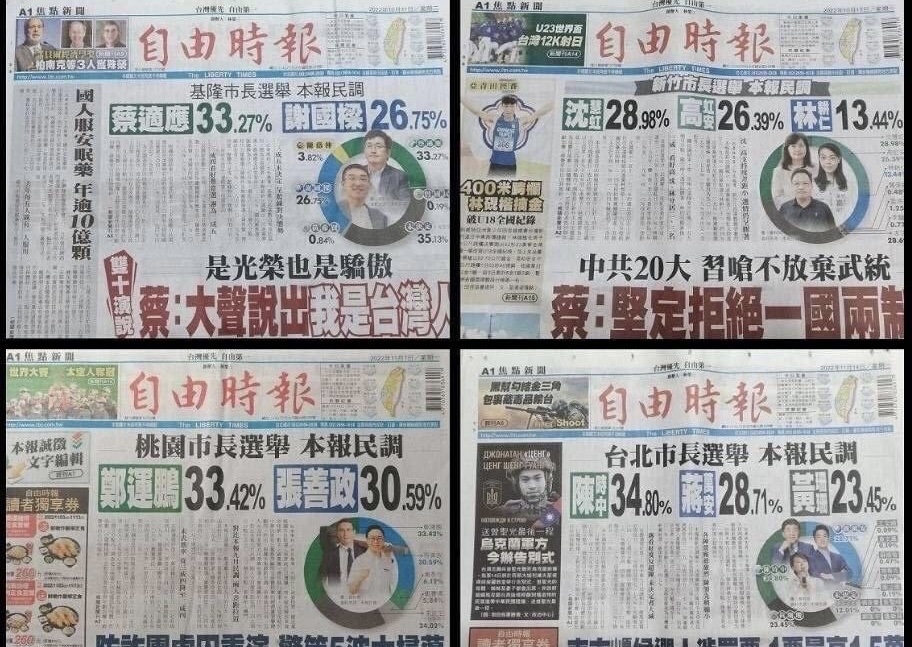 王其》媒體選前民調與政治若即若離有玄機